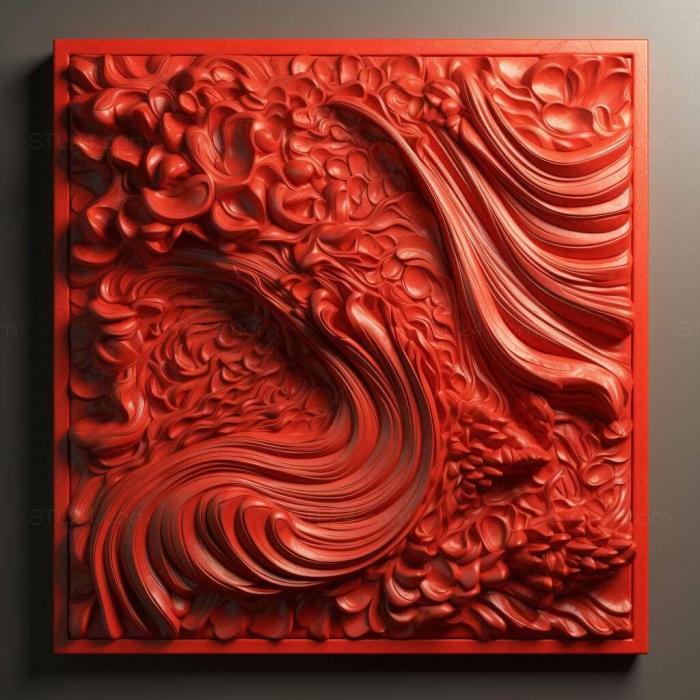 Patterns and decorations (stl red 1, PATTERN_2165) 3D models for cnc